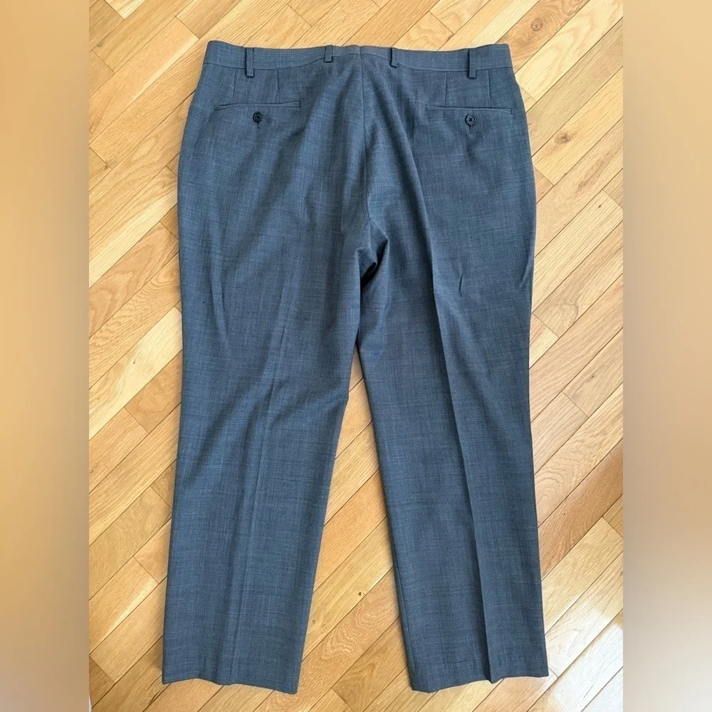 Lauren Ralph Lauren Black Label Grey Modern Wool Blend Dress Pants 40W X 29L